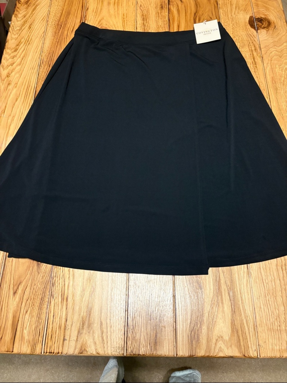 Covington Black A-Line Stretch Skirt